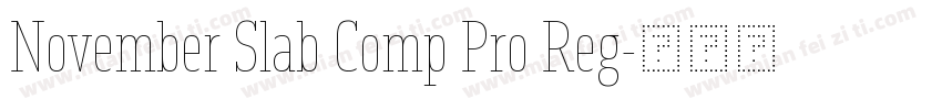 November Slab Comp Pro Reg字体转换